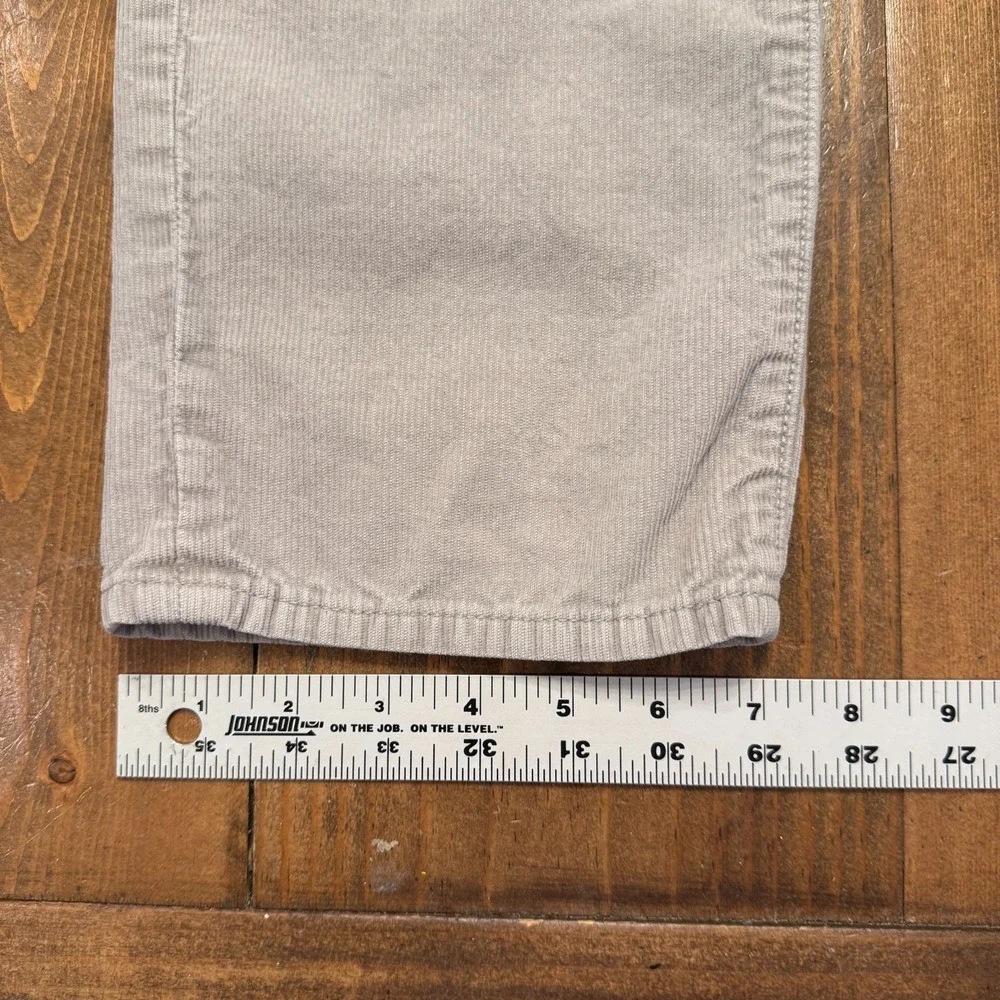 J. Crew‎ Men's Gray Corduroy Straight Leg Pants Style 770 Size 34x30